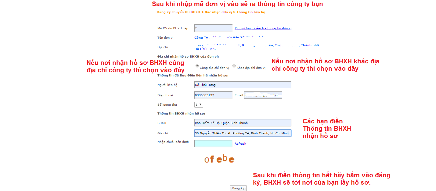 HƯỚNG DẪN CHUYỂN HỒ SƠ BẢO HIỂM XÃ HỘI QUA ĐƯỜNG BƯU ĐIỆN 2 "Cách