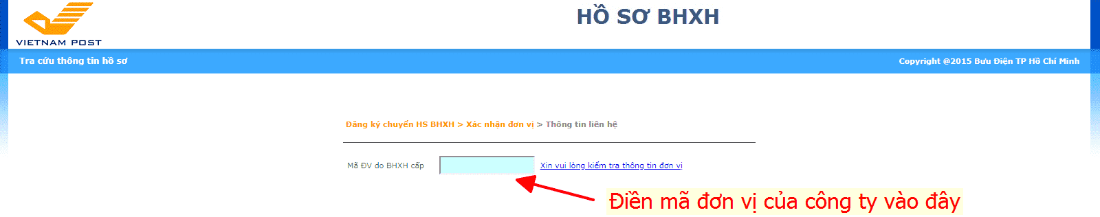 HƯỚNG DẪN CHUYỂN HỒ SƠ BẢO HIỂM XÃ HỘI QUA ĐƯỜNG BƯU ĐIỆN 1 "<yoastmark