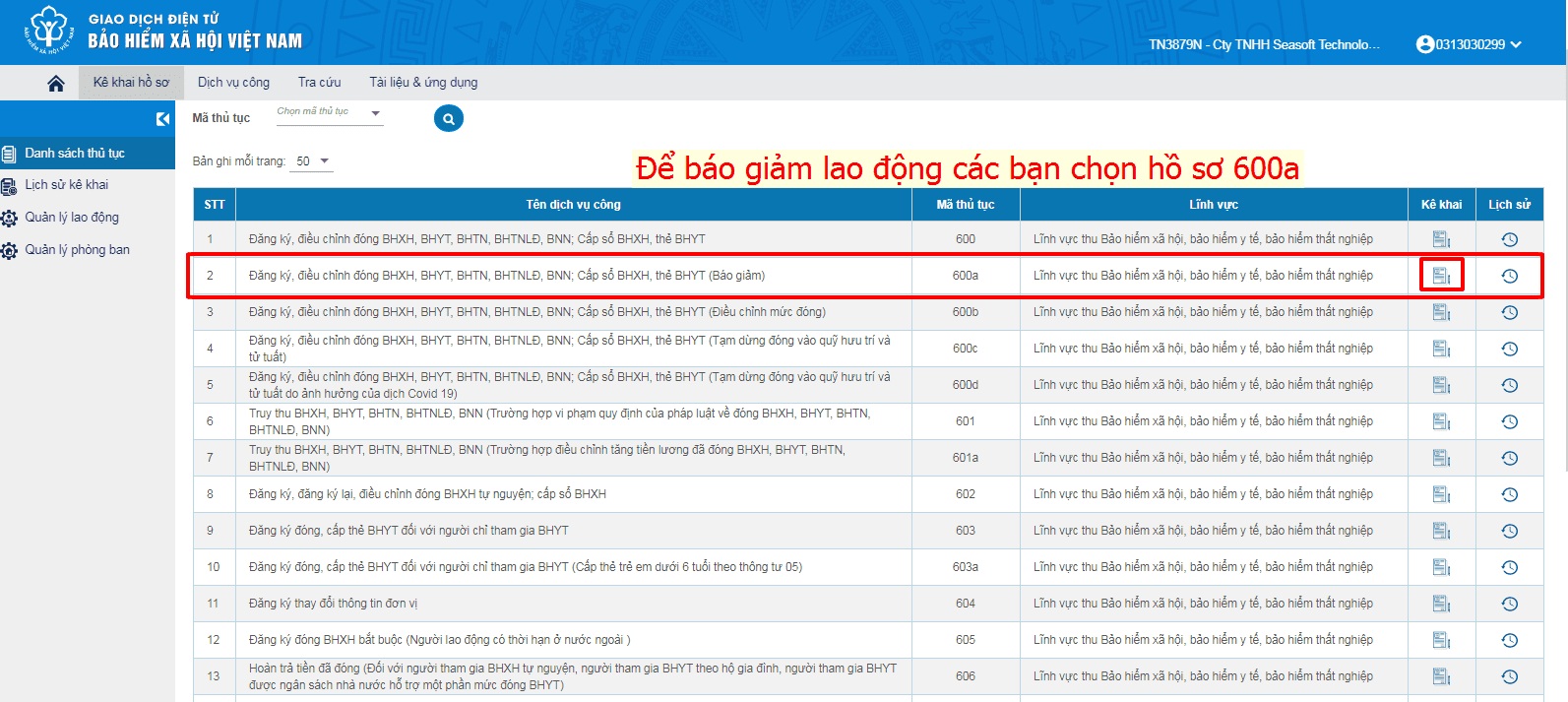 Thủ tục báo giảm và chốt sổ bhxh 2020 89