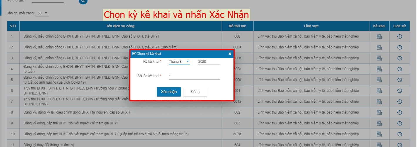 Thủ tục báo giảm và chốt sổ bhxh 2020 91
